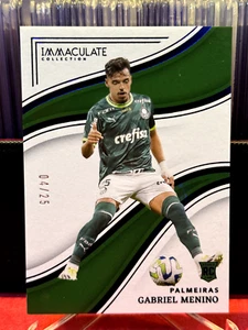 2023-24 GABRIEL MENINO PANINI IMMACULATE COLLECTION RC PALMEIRAS Brazil #04/25 - Picture 1 of 3