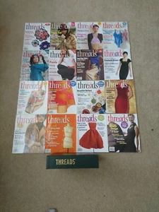 THREADS MAGAZINE 16 ISSUES 128-135 137-142 158 & 159 THREADS COLLECTOR'S CASE - Picture 1 of 21