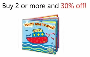 First Steps Count and Travel Bathtime Fun Baby Educational Waterproof Bath Books - Picture 1 of 6
