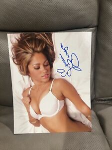 #886 Jessica Burciaga autographed signed 8 x 10 color photo