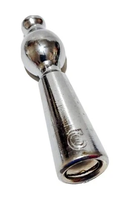 Antiguo mango de grifo de agua fría cromado vintage Foto 1 de 2