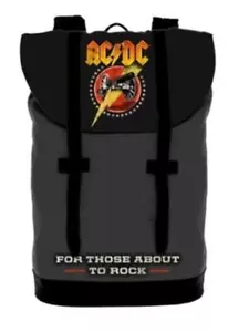 AC/DC - For Those About to Rock Rocksax Heritage Backpack ~New~ - Picture 1 of 8