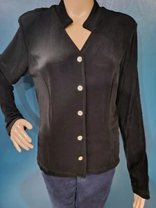 TALLA M COLDWATER CREEK Blusa Negra con Botones INVPV840 - Imagen 1 de 2