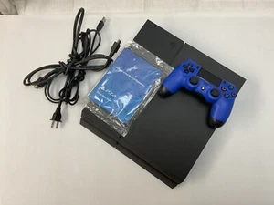 Sony Playstation 4 PS4 500GB Black Console PS4 CUH-1215A W/ Controller - Picture 1 of 9