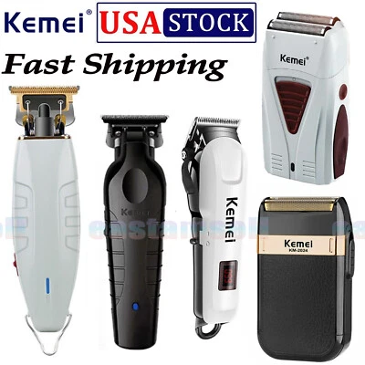 Cortapelos eléctrico inalámbrico Kemei cortapelos peluquero 0 mm talla cero huecos Foto 1 de 4