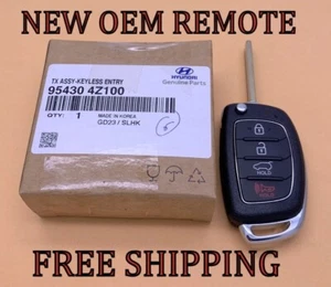 NEW OEM 13 14 15 16 HYUNDAI SANTA FE FLIP STYLE KEY REMOTE FOB 95430-4Z100 - Picture 1 of 6