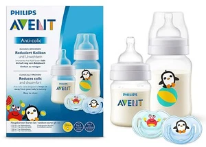 Philips Avent 2 Flaschen 2 Schnuller Neugeboren Gift Set Baby Anti-Colic 805/01 - Bild 1 von 1