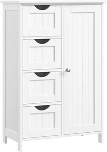 Armario de Baño Estrecho con 3 o 4 Cajones y Estante Ajustable, Compacto - Imagen 1 de 20