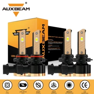 Combo de bombillas de faros LED AUXBEAM 9005 9006 6500K súper brillantes - Imagen 1 de 15
