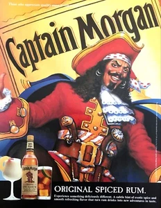 1994 Captain Morgan Original Spiced Rum Bottle & Pirate art vintage print ad - Picture 1 of 1