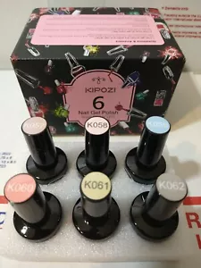 Set 6er-Pack Kipozi UV LED Gel Nagellack Kit Einweichen Kosmetik Nagelverlängerungen Kunst - Bild 1 von 5