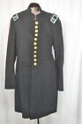 antique Civil War long frock coat officer chest 38 blue wool original mid 19th 