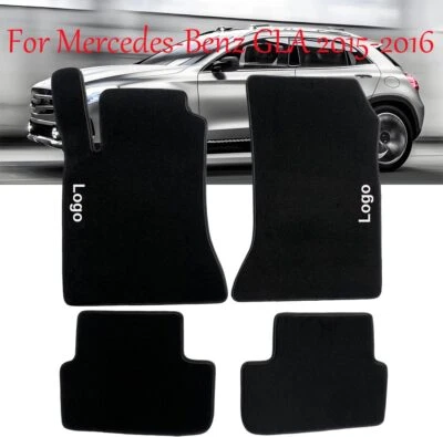 For Mercedes-Benz GLA180 GLA200 GLA250 2015-2016 Black Car Floor Mats Carpets - Image 1 of 4
