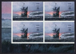 #5524 Mayflower Plymouth Harbor, Plate Block [P1111 LL] **ANY 5=FREE SHIPPING** - Picture 1 of 1