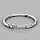 Round Simulated Diamond Women Eternity Shiny Weeding Ring 14k White Gold Plated