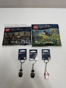 LEGO Lote De 5 - Harry Potter Bolsas Y Llaveros De Polietileno - Nuevo - Ver Descripción - Imagen 1 de 4