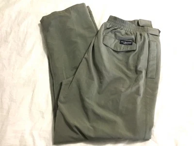 Pantalones de golf Tourney Gore-Tex impermeables a prueba de viento para hombre XL forrados en oliva ajustables Foto 1 de 4