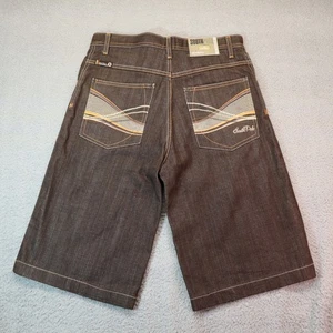 Southpole Shorts Boys Youth 18 Denim Embroidered Baggy y2k - Picture 1 of 6
