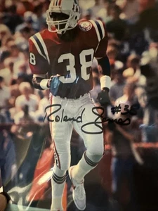 Former New England Patriots DB Roland James Auto 8x10 Signed 11-14-07 In Person - Picture 1 of 2