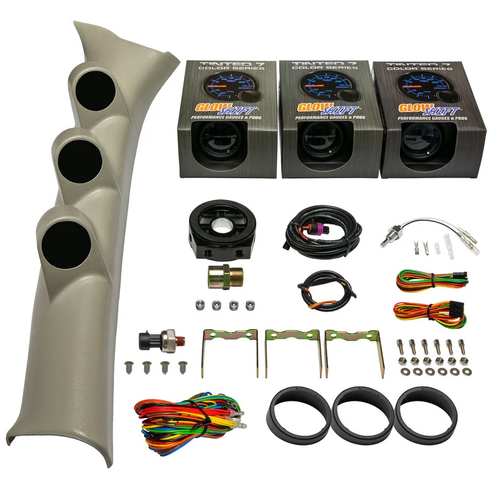 GlowShift T7 aceite PSI, medidores de temperatura y voltaje del aceite + cápsula para 10-13 Mazda 3 Foto 1 de 4