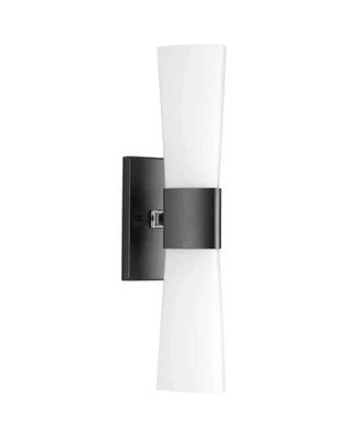 Progress Lighting P300062-031 Zura 2 Light 21" Tall Bathroom Sconce - Black - Image 1 of 3