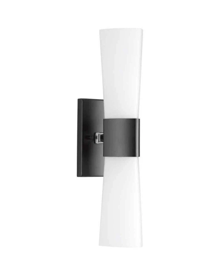 Progress Lighting P300062 Zura 2 Light 21" Tall Bathroom Sconce - Black