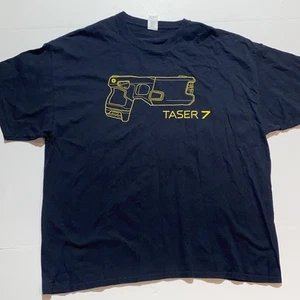 tazer 7 shirt Men’s 2xl Black Yellow - Picture 1 of 6
