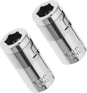 2 Pcs Square to Hex Converter 1/4 Drive Metal Socket Bit Adapter for Screwdriver - Picture 1 of 7