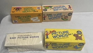 4 Sets Easy Action Picture Words Flash Cards Homeschool Frank Schaffer  READ - Picture 1 of 9