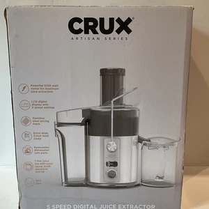 CRUX Artisan Series 5 Speed Digital Juicer / Juice Extractor 1000-watt. NIB. - Picture 1 of 3
