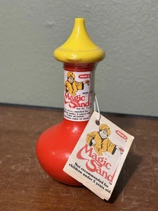 Vintage 1981 Wham O Magic Sand RED - New Factory Sealed Bottle - Picture 1 of 8