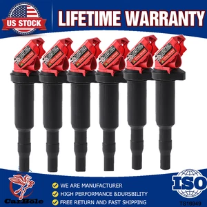6PCS High Performance Ignition Coils for BMW 328i 535i 550i 750i X3 X5 X6 UF592 - Picture 1 of 13