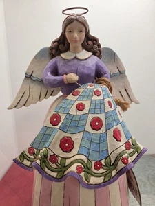 Jim Shore Heartwood Creek Stitched With Love 4007245 Engel Figur Quilter - Bild 1 von 8