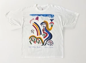 Vintage 90s Henry Miller Amour Art T Shirt XL White Big Sur Coastal Gallery Rare - Bild 1 von 7
