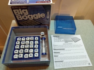 Hasbro 2017 Big Boggle Edición Clásica Juego de Palabras Completamente Completo Bonus Cube Usado en Excelente Condición Foto 1 de 4