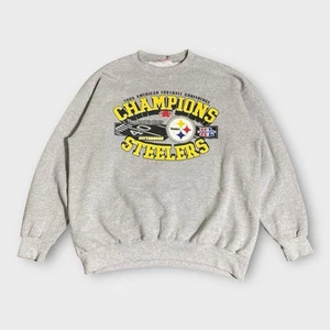 Sudadera De Colección Pittsburgh Steelers Para Hombres XL Super Bowl AFC Campeones Fútbol - Imagen 1 de 18