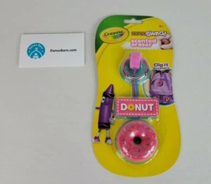 Crayola Backpack Swag Scented Eraser Clip ~ Donut Shape!  Brand New - Picture 1 of 6