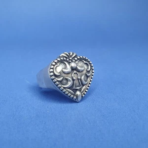 ANELLO "PIETRO FERRANTE" LUCCHETTO CUORE COLORE ARGENTO - Foto 1 di 3