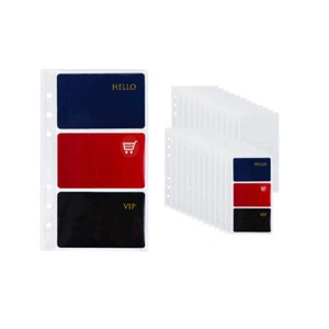 Photo Pocket Album Refills for A5 6-Ring Binders 25 Sheets Clear Inner Pages - Picture 1 of 30