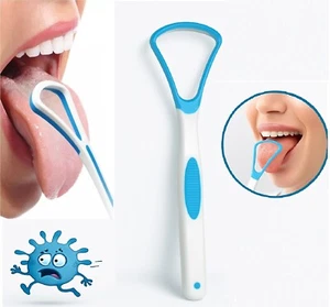 Cepillo Para Lengua Raspador de Lengua Limpiador de Lengua Ayuda Combatir Nueva - Imagen 1 de 5