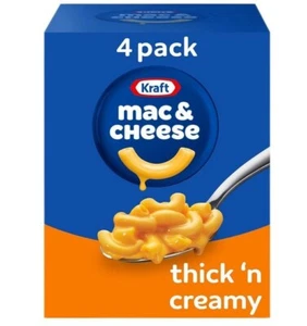 Kraft Thick 'n Creamy Macaroni & Cheese Dinner (4 ct Pack, 7.25oz Boxes), Free S - Picture 1 of 8