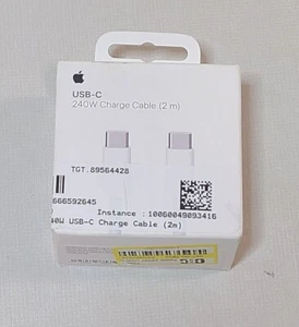 BOITE OUVERTE - Câble de charge USB-C tissé Apple 240 W - 2 m - A2794 MYQT3AM/A - IMPECCABLE - Photo 1 sur 3