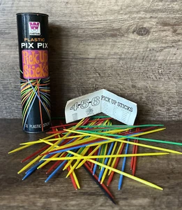 VTG 1968 Whitman Plastic Pix Pix Pick Up Sticks Game Classic With Instructions - Picture 1 of 4