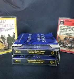 Lot of 4 Waltz Music Audio Cassette Tapes Waltz Spectacular Reader's Digest More - Picture 1 of 9