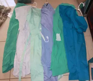 LOT OF 6 SIZE LG Medline/Select Barrier Lab Coats Scrubs - Picture 1 of 1