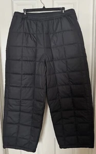 The North Face Women’s XL Relaxed Fit Quilted Puffer Lhotse Pants Black NEW - Picture 1 of 8