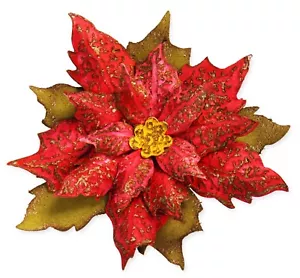Sizzix Bigz Layered Tattered Poinsettia & Emboss die #662170 MSRP $24.99 Holtz - Picture 1 of 12