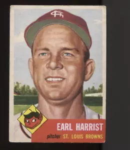 1953 Topps Baseball #65 Earl Harrist Card - VG #3747 - Picture 1 of 1