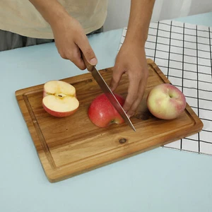 Cutting Board Wood Square Cutting Board Sink Design No Spill and Slide♔ - Picture 1 of 11