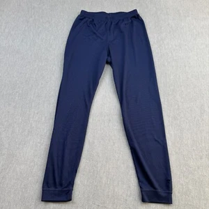 Vintage Patagonia Pants Kids Youth Large 12 Blue Capilene Baselayer Stretch Camp - Picture 1 of 13